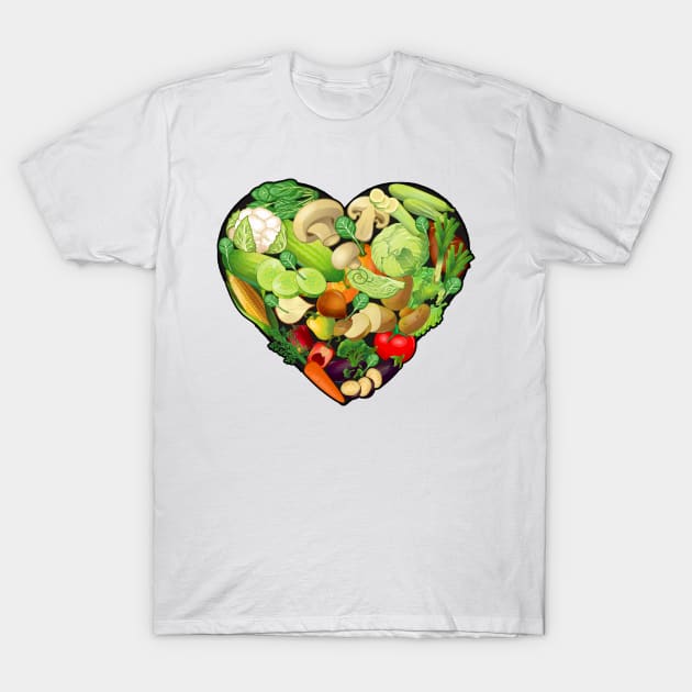 Plant-Based Heart T-Shirt by Perrots